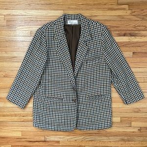 Vintage Houndstooth Blazer